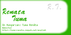 renata tuma business card